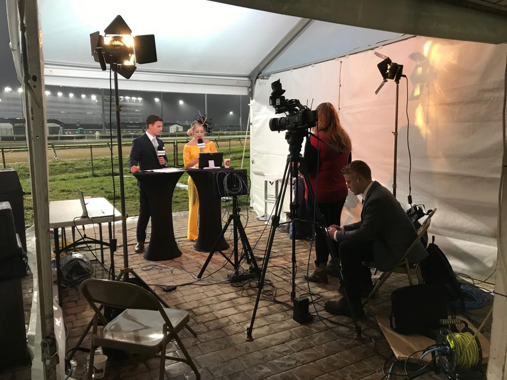 Early morning on the backside at Churchill Downs. (Photo provided by WHAS)